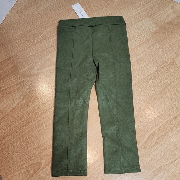 NWT Janie and Jack Faux Suede Green Pull On Pants Kids Size 3 - Picture 11 of 11